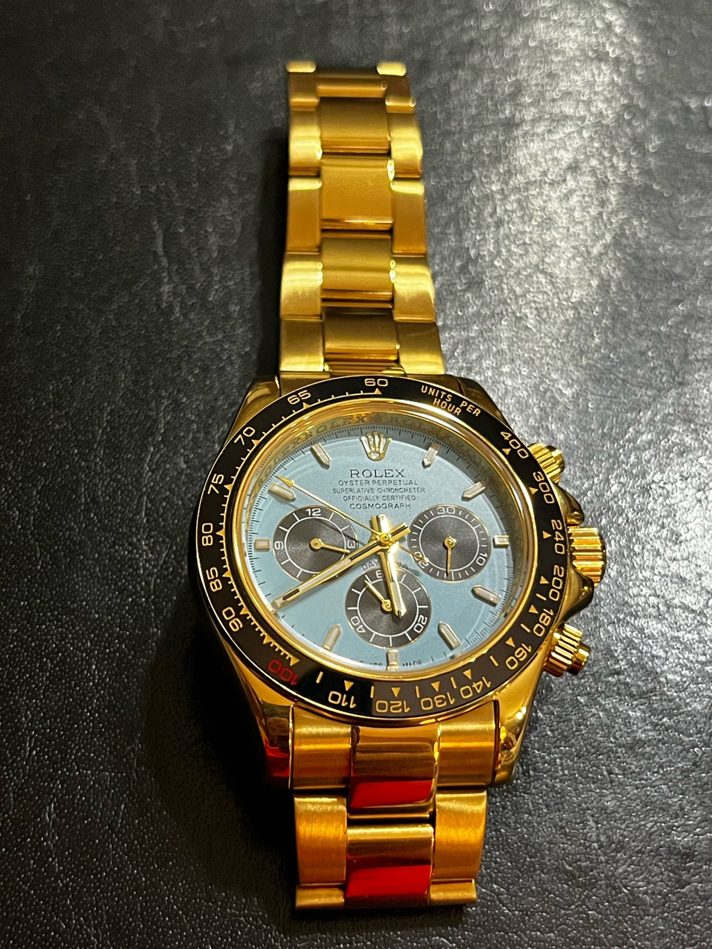Rolex Daytona Turquoise Blue Dial Cosmograph Watch